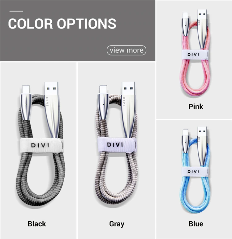 USB-кабель для передачи данных в нейлоновой оплетке Type C