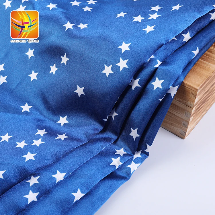 Popular design polyester satin fabric shiny