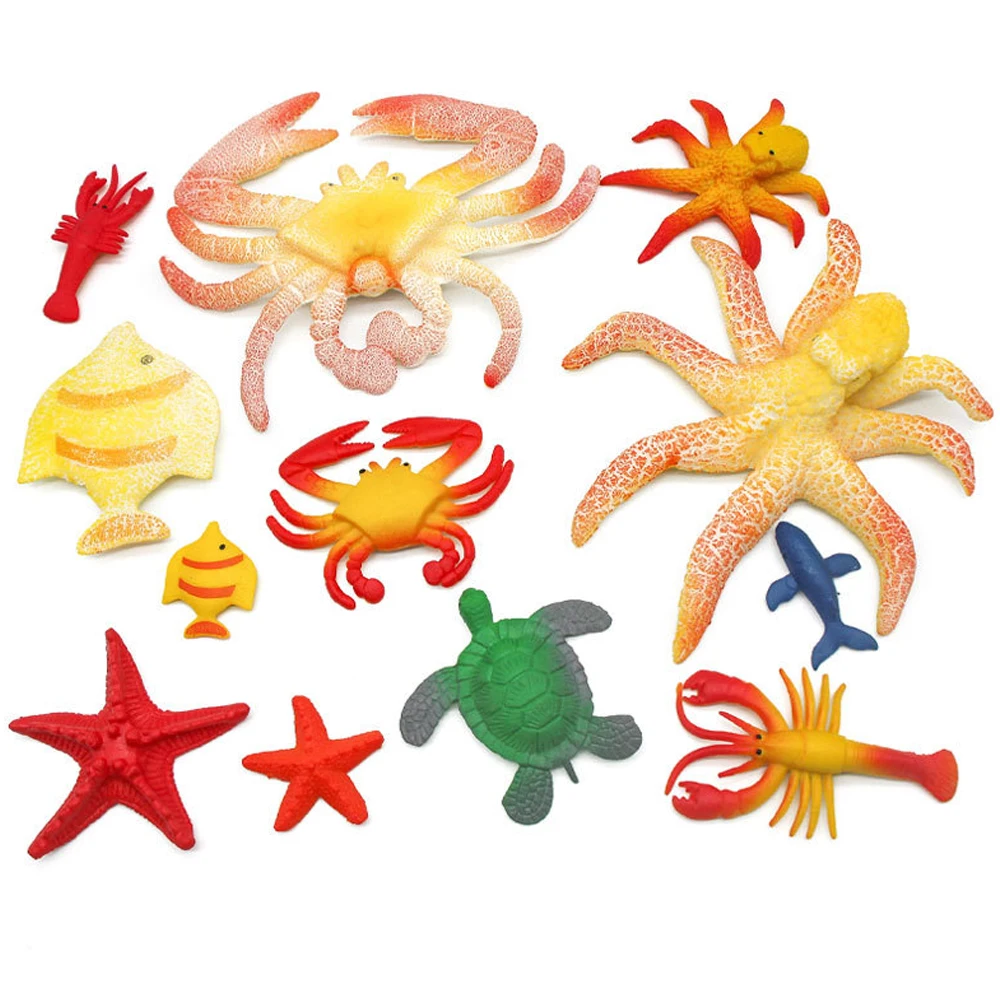 BX211 Different Shape Large Size Growing Sea Animals Ocean Can Expanding toys Creature Set Magic Giant Grow Water Animal