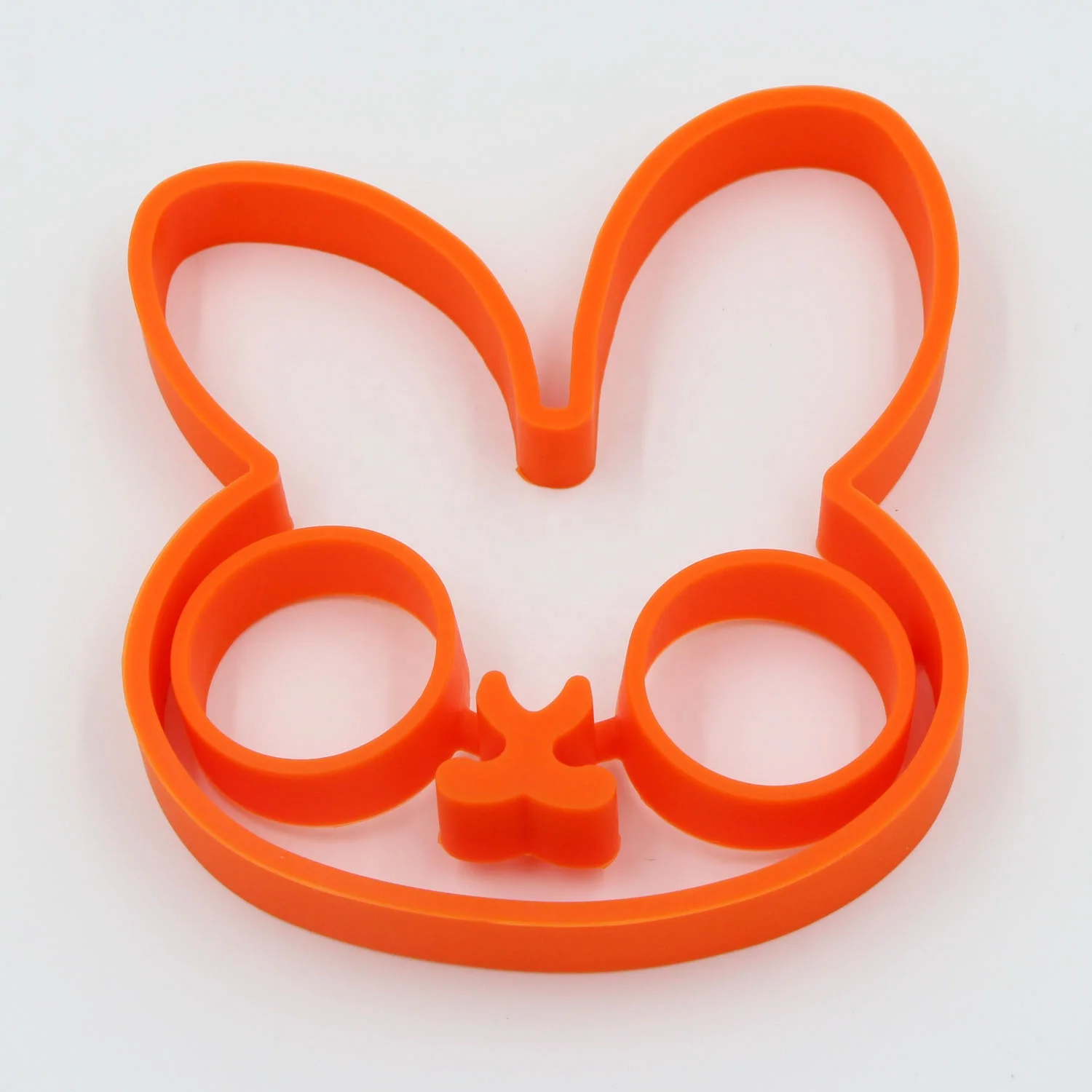 Breakfast Silicone Little Rabbit Fried Egg Mold Pancake Egg Ring Omelette Gift Novelty Kitchen Accessories Cooking Tools Orange