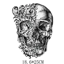 Термонаклейка с черепом, готовая к отправке