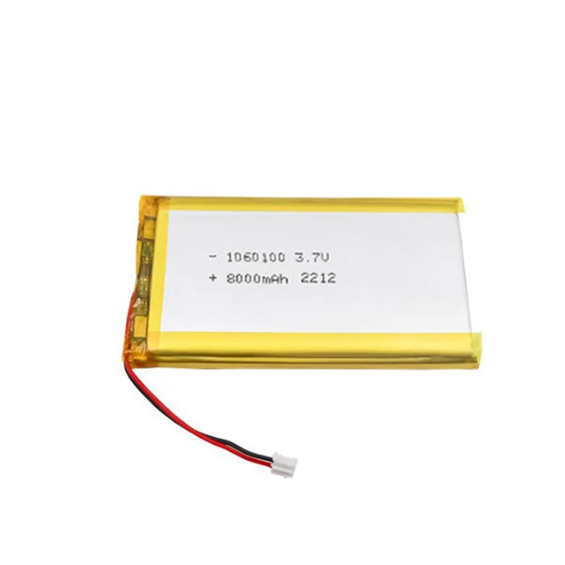 Best Selling Lithium Ion rechargeable power bank battery 3.7v 8000mAh 29.6Wh 1060100 lithium polymer battery pack