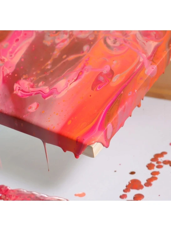 Mont Marte Pouring Acrylic 120ml 4pc - Coral Artist paint set