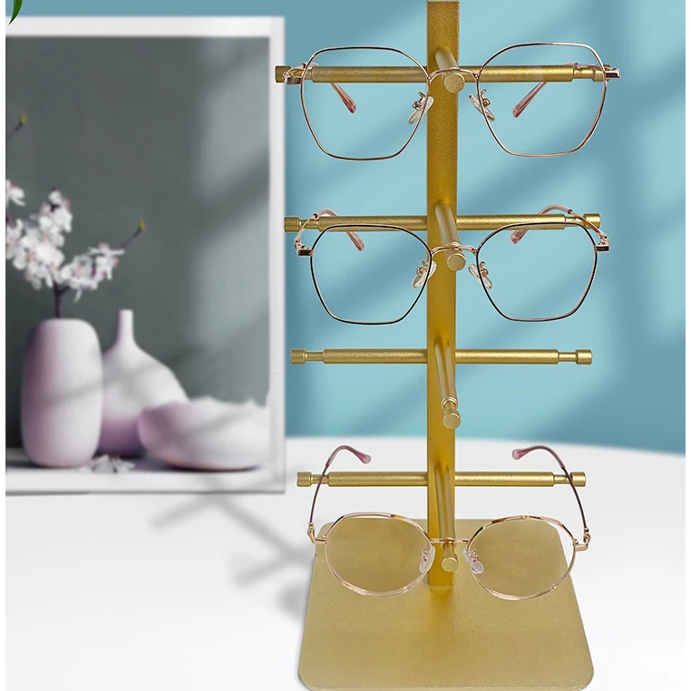 Light luxury eyewear counter display optical display rack travelling eyeglass display
