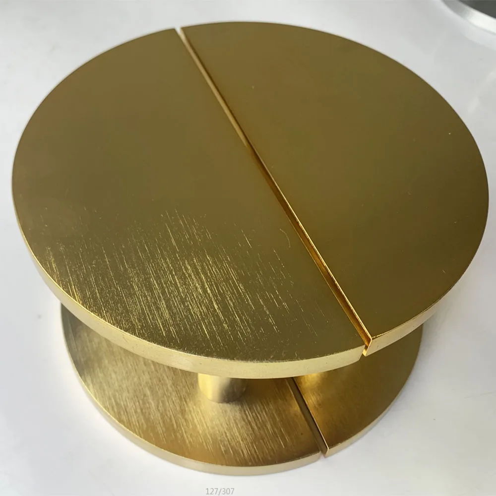 Factory Stock Wholesale Durable Chinese Traditional Style Aluminum Round Gold Pull Door Handles For Entrance Door