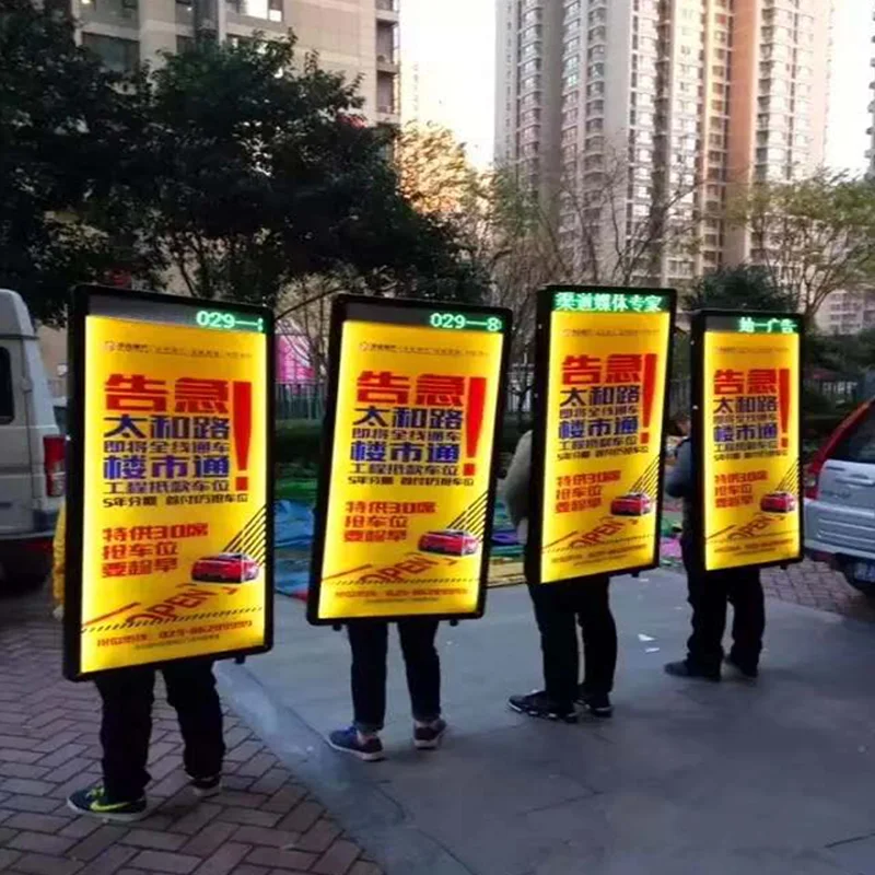 Популярный товар, портативный внешний рекламный лайтбокс, рекламный щит с мобильным управлением