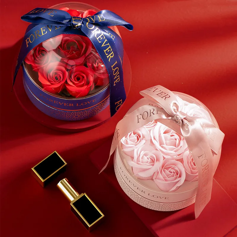 New product ideas 2023 luxury cardboard round paper flower box for rose flower packaging gift