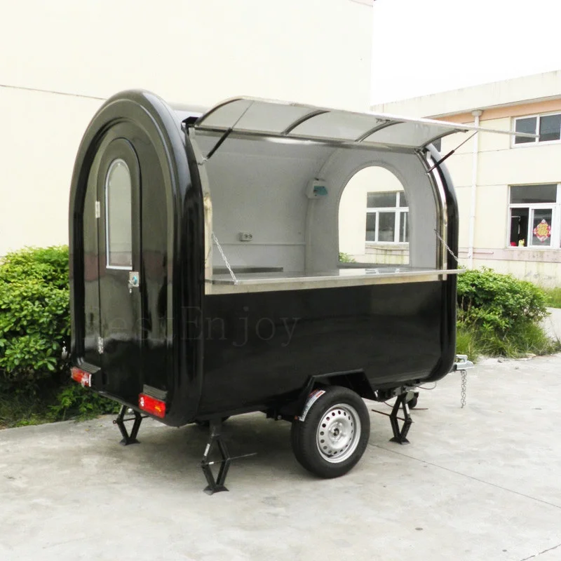 Small Mobile Chicken Food Track Bakery Caravan Concession Trailer for Sale