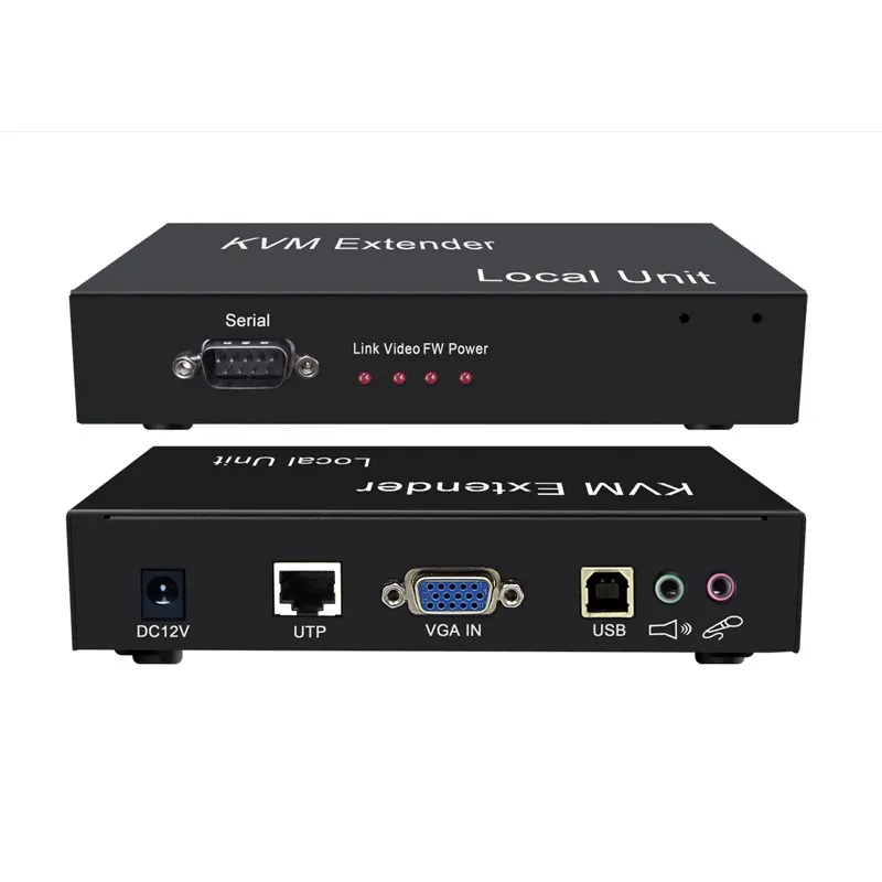 150m 4K VGA Kvm Extender over Cat5e/6/7 Cable Ethernet HD-Base-T digital uncompress  Support audio RS232 usb2.0 VGA Extender