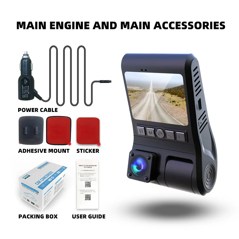 
2021 4K driving recorder hidden with WIFI ultra-high-definition factory private model 3way viewing dash cam for minivan 