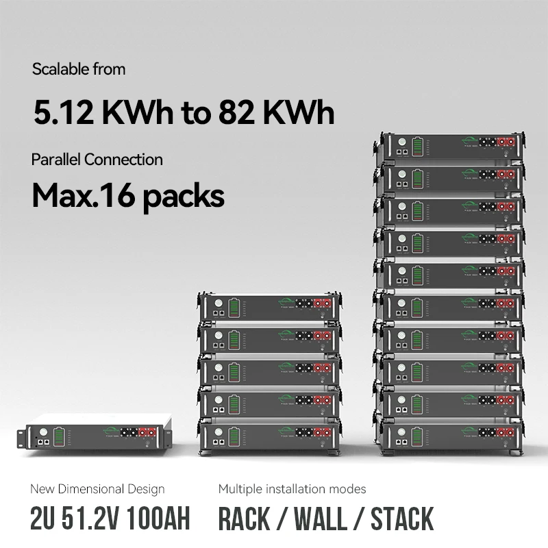 MPPT Solar Charger 48v200 High Discharge Rate Lifepo4 15kwh 51.2v 100ah 200ah 20lwh Lithium Ion Battery 10kwh