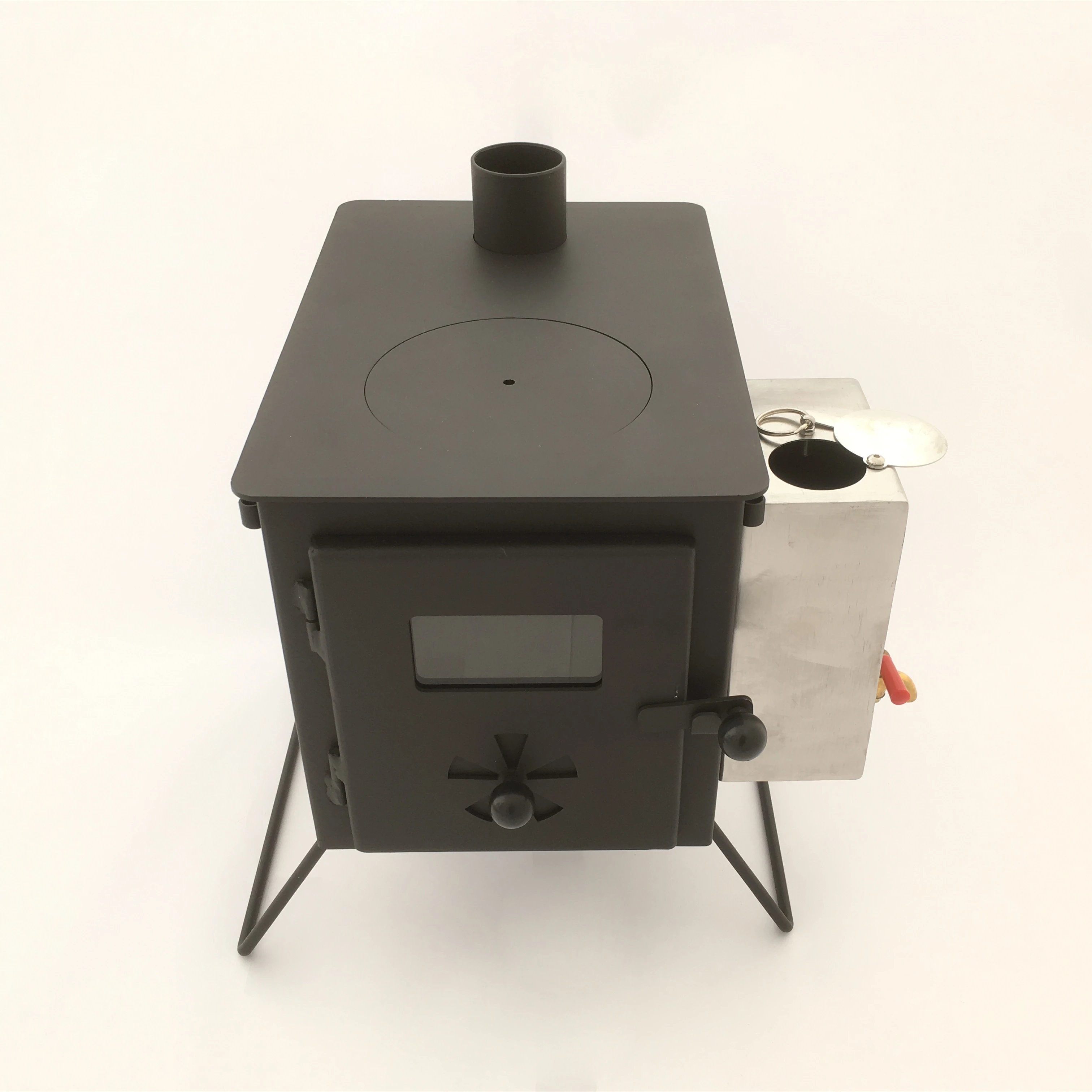 2022 new mini wood burning stove with water tank