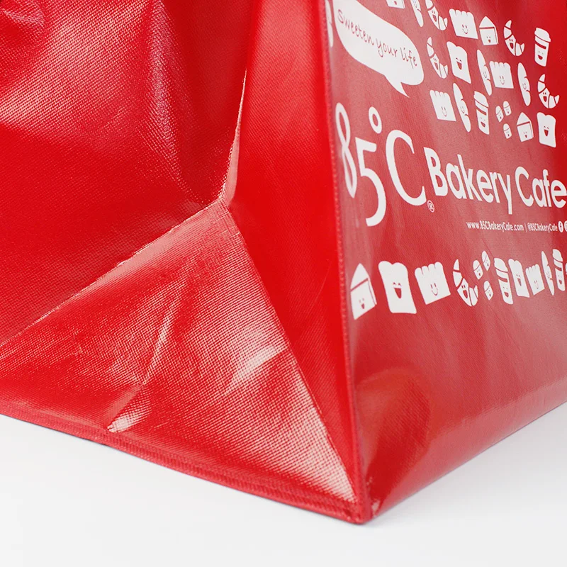 Reusable Polypropylene Packaging Laminated Eco TNT Non Woven Bag Shopping Tote Rpet Bag Pp Woven Bag With Custom Logo