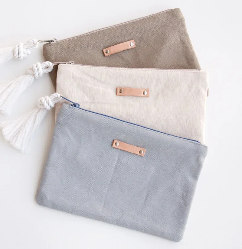 Good Quality Hand-held Wallet Mini Plain Canvas Cotton Custom Coin Purse Keychain coin purse