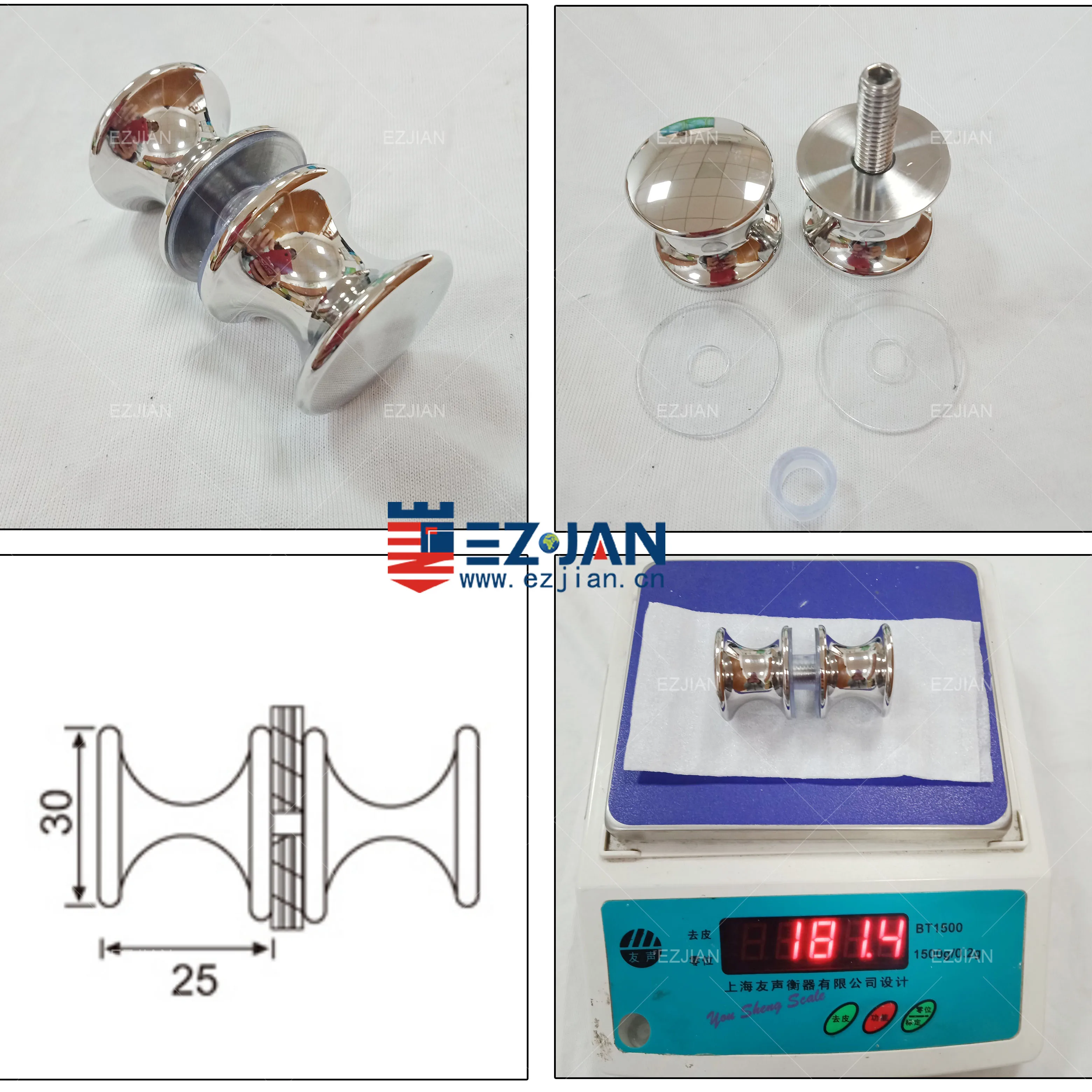 glass door bathroom handle shower cubicle knob wholesale