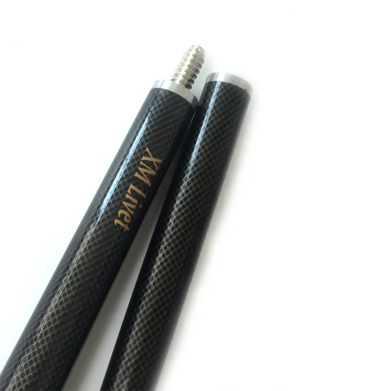 xmlivet Black Carbon fibre Billiard Cues 9.5mm tip 1/2 split pool cue sticks carbon snooker cue sticks colorful wholesale