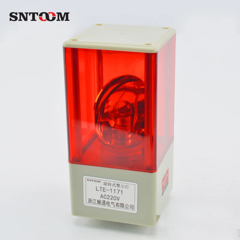 Square Mini  LED Lamp Bulb Rotating Audible and Visual Alarm Signal Warning Light Buzzer for Sale
