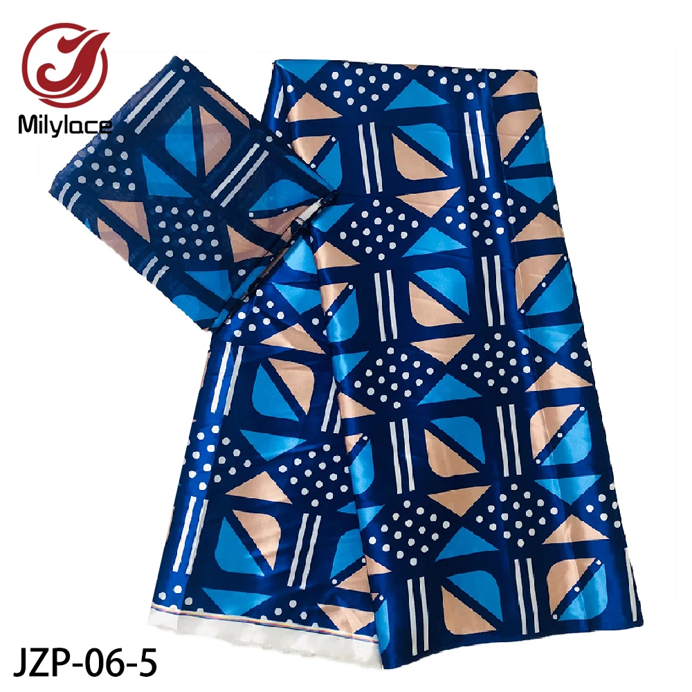 Африканский Воск Печать Атласная шелковая ткань 2021 оптовая продажа Анкара восковая печать атласная ткань