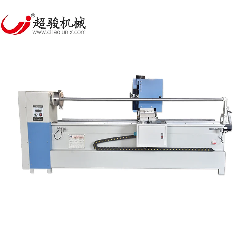 Double CNC automatic fabric strip roll cutting machine non woven fabric roll slitting machine cloth tape bias cutting machine