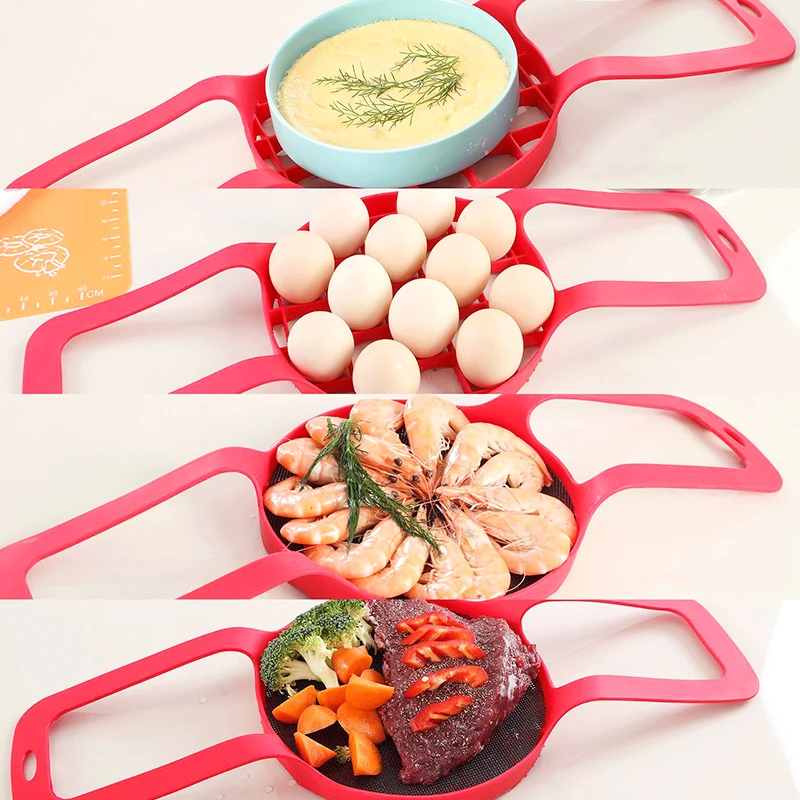 Pressure Cooker Lifter Pot Holder Egg Mold Silicone Bakeware Sling