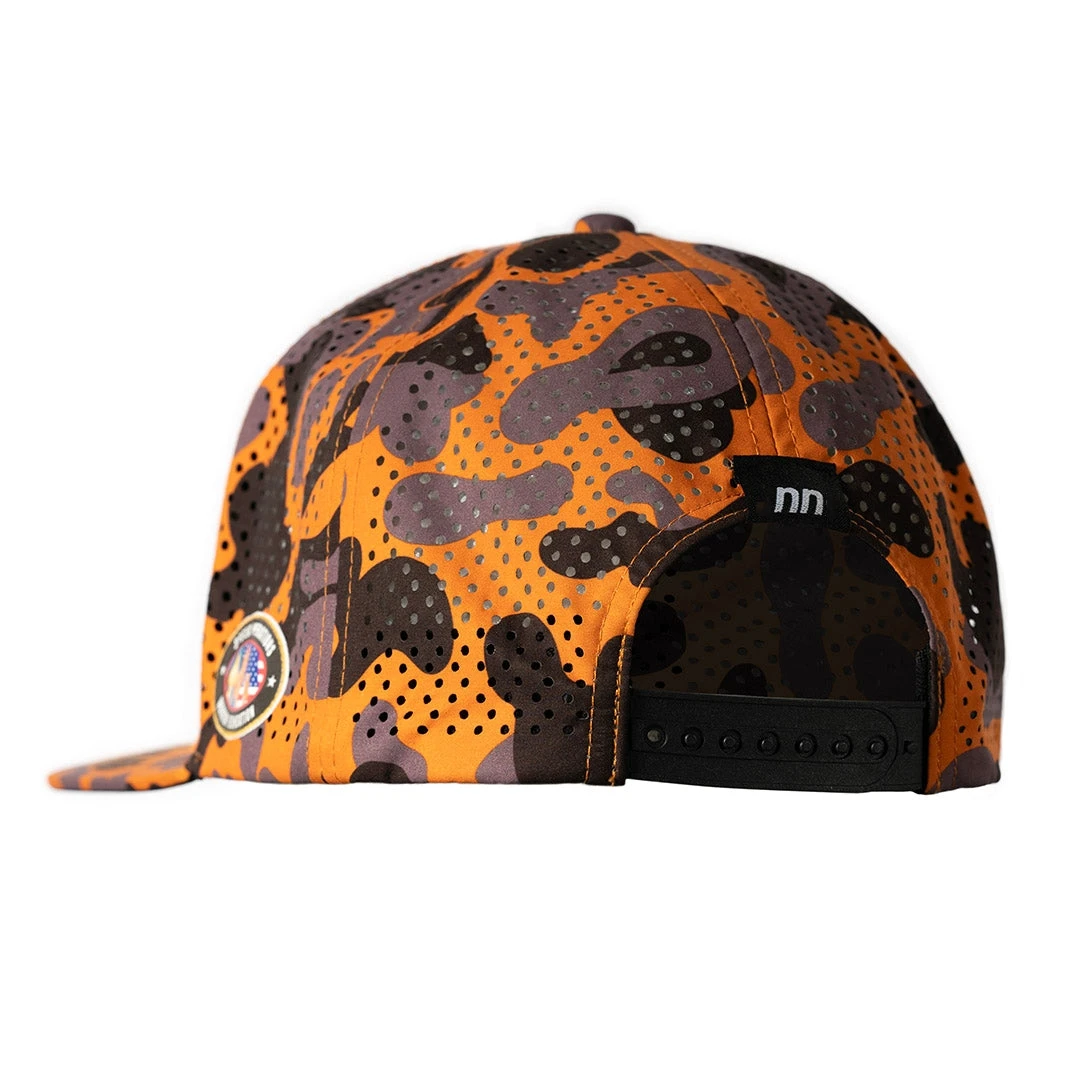 High Quality Custom Embroidery Logo Waterproof Mesh Hat 7 Panel Running Cap Camp Hat Sports Hat