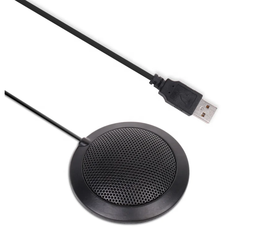 Desktop Hotrain FX108 Portable USB 360 Voice Pickup Electric Condenser Microphone Speaker for Conference, Online teaching, court