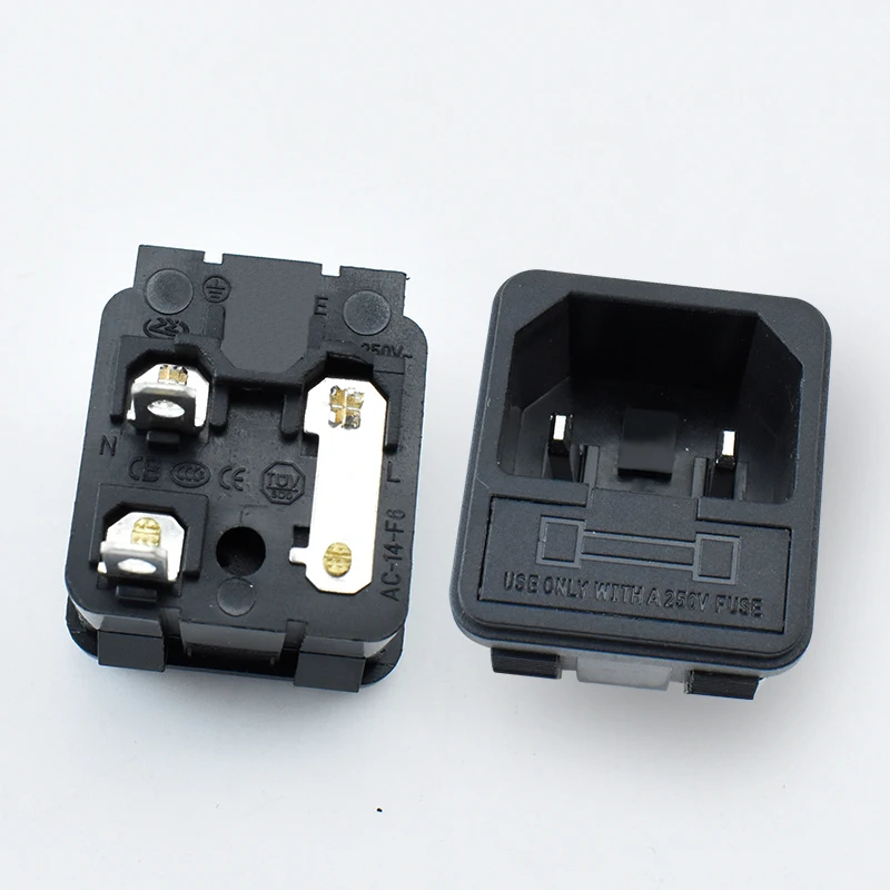 2 Pin With Fuse AC Power Socket