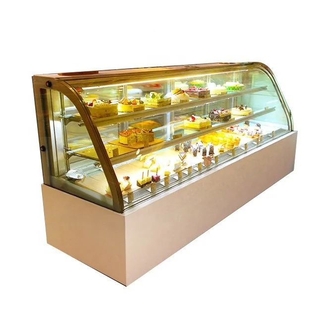 Custom Display Bakery Cake Showcase Refrigeration Equipment Freezer for Supermarket Cakes