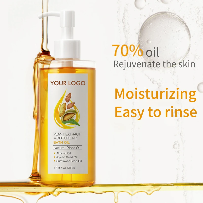 OEM миндаль оптовая продажа глубокое очищение органическое полностью натуральное душевое масло увлажняющее пенообразующее банное от