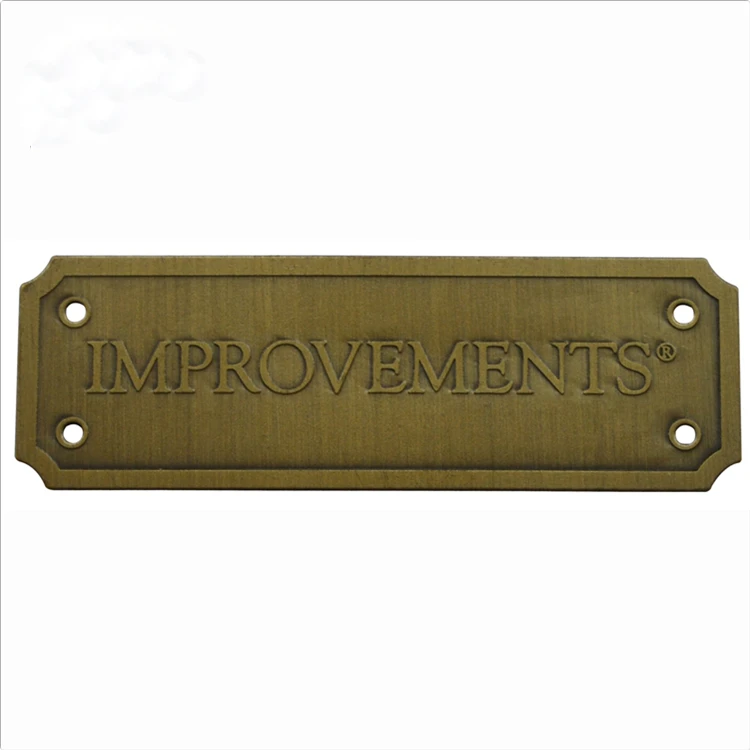 cheap wholesale engraved brass name plate with Karon Metal