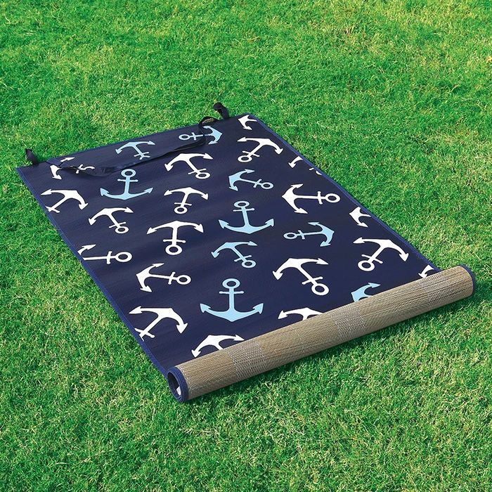 HUAYANG 90x180cm rolling camping Straw beach mat