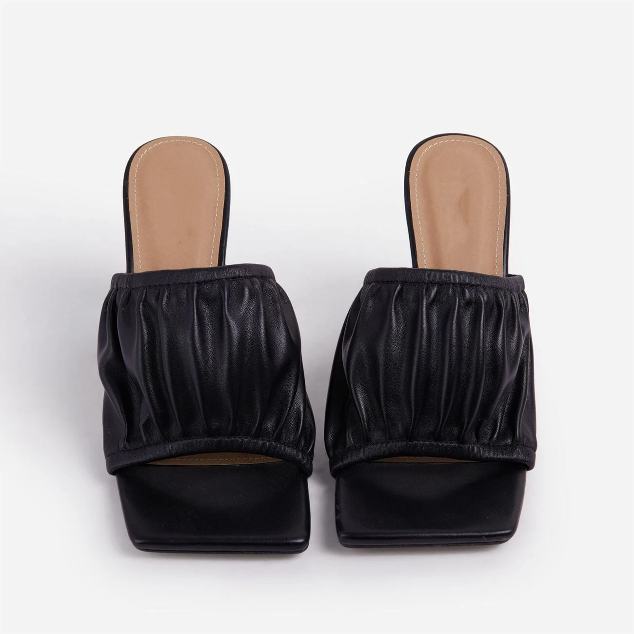 
Square Toe Talons Haut Sexy Escarpins Mules Trendy Ladies Sandal Shoes Heels 2020 