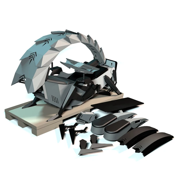 
Scorpion Computer Gaming Recliner Chair PU Leather Home Theater Cockpit 