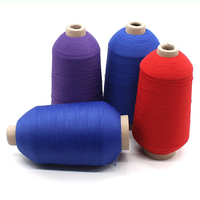 Manufacturer high strength bonded sports clothing nylon yarn 100D/2 nylon spandex elastic sewing thread