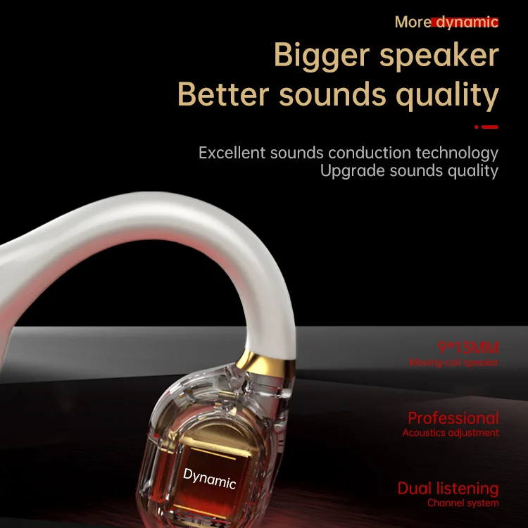 Advanced Customization Custom Logo Open Ear Headset Wireless Bluetooth Bone Conduction OEM Headphones ODM Private Label Earphone