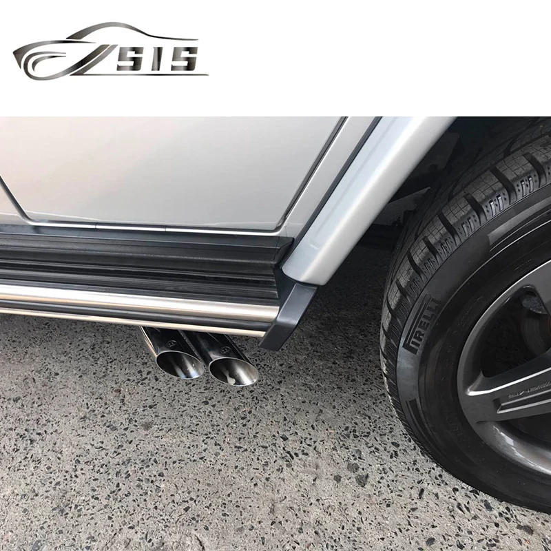 G-Class W463 4 наконечника выхлопная система с логотипом B нержавеющая сталь материал 1990-2018 года глушитель торцевая труба автомобильные запчасти