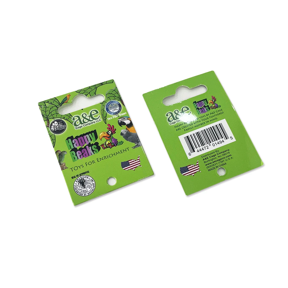 Customized Header Card Hangtag Custom Hang Tag Product Packaging Labels Tag Blister Paper Insert Card