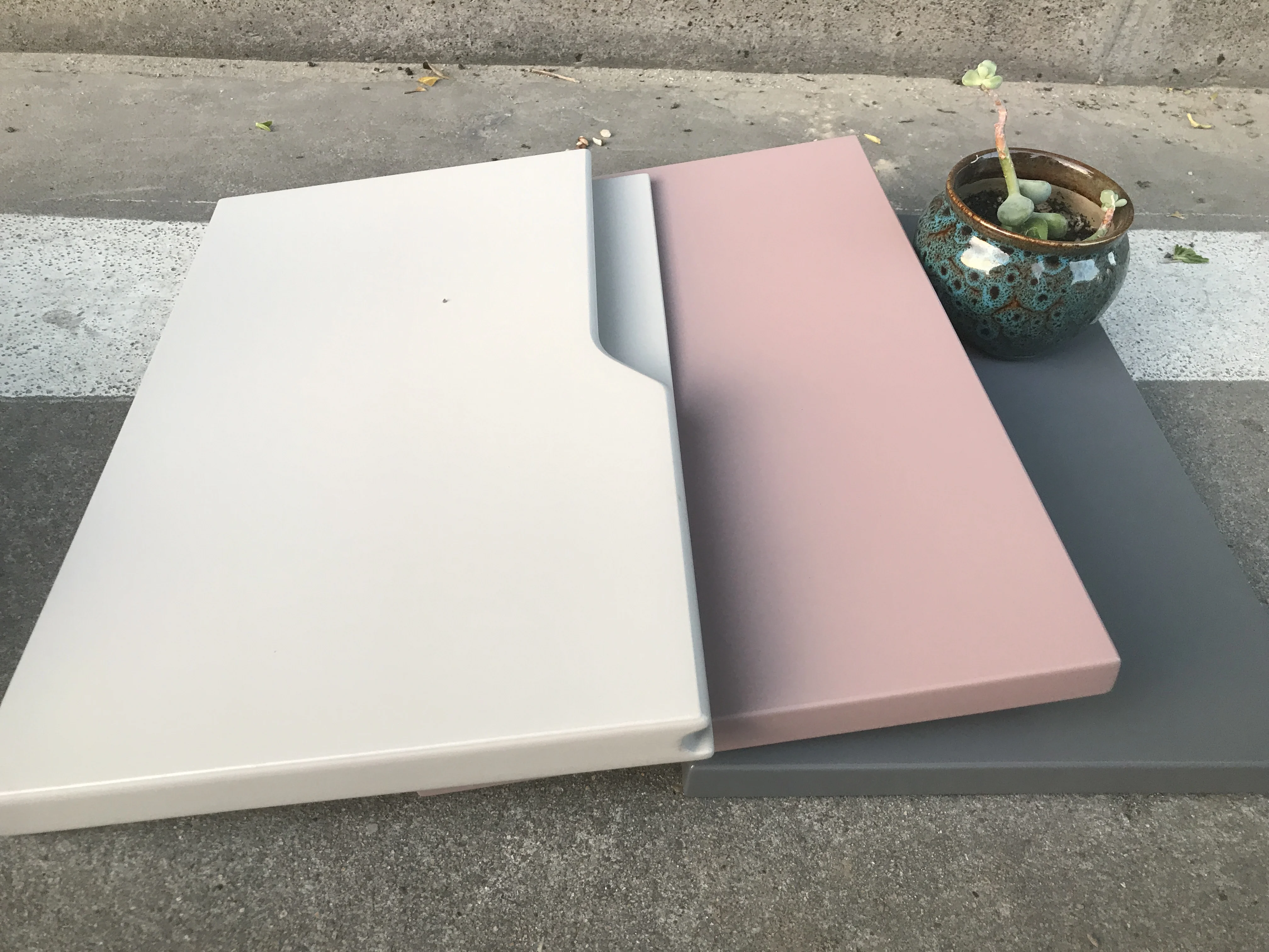 WQ PVC powder coated board for Kitchen cabinet  customized dimension water proof