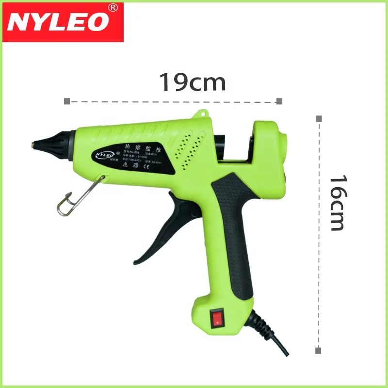 Factory Direct Sale Hot Melt Glue Gun with CE 220V/50HZ Not Rated 100-240v 150-250w CN;GUA NL-208 Single NYLEO 11mm