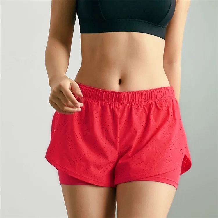 
Quick Dry Women Shorts Double Layer Sports Shorts Pants Yoga Shorts <span style=
