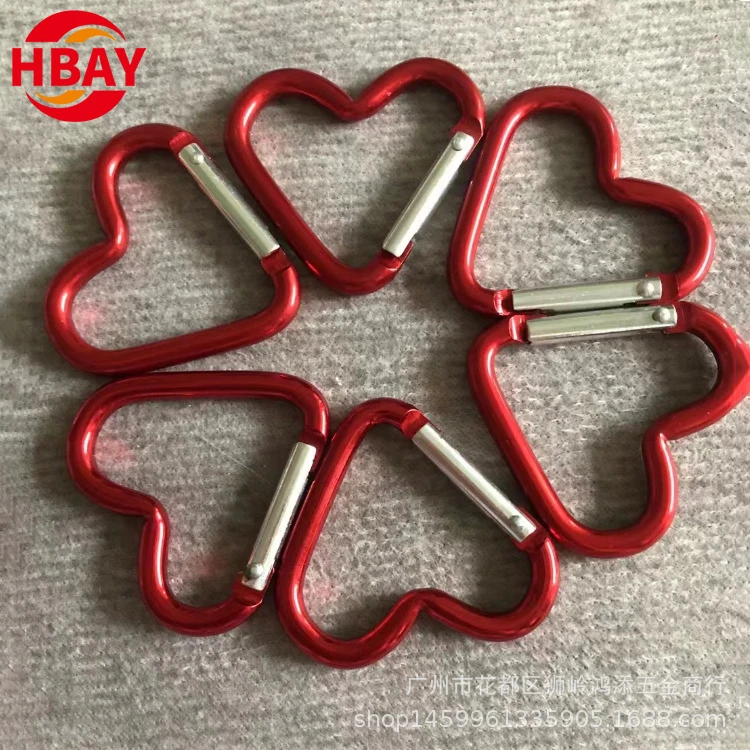 ANYUE manufactured New Product Carabiner Spring Hook Aluminum Carabiner Keychain hook