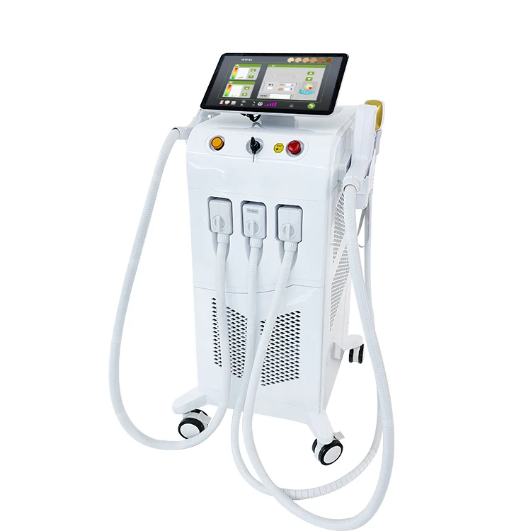 multi-function  808 diode laser hair removal  Elight skin rejuvenation  ND YAG laser tattoo removal  RF slimming machine
