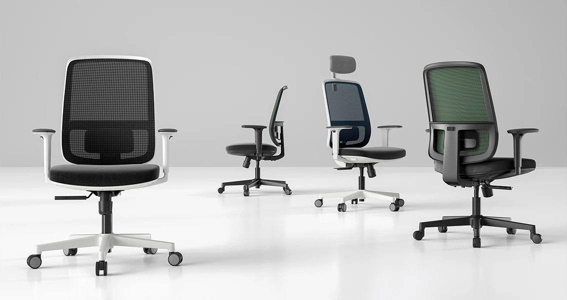 Fancy High Back Boss Swivel Best Full Mesh Seat Back 3D Ergonomic Office Chair With Headrest Footrest Big And Tall Office Chair