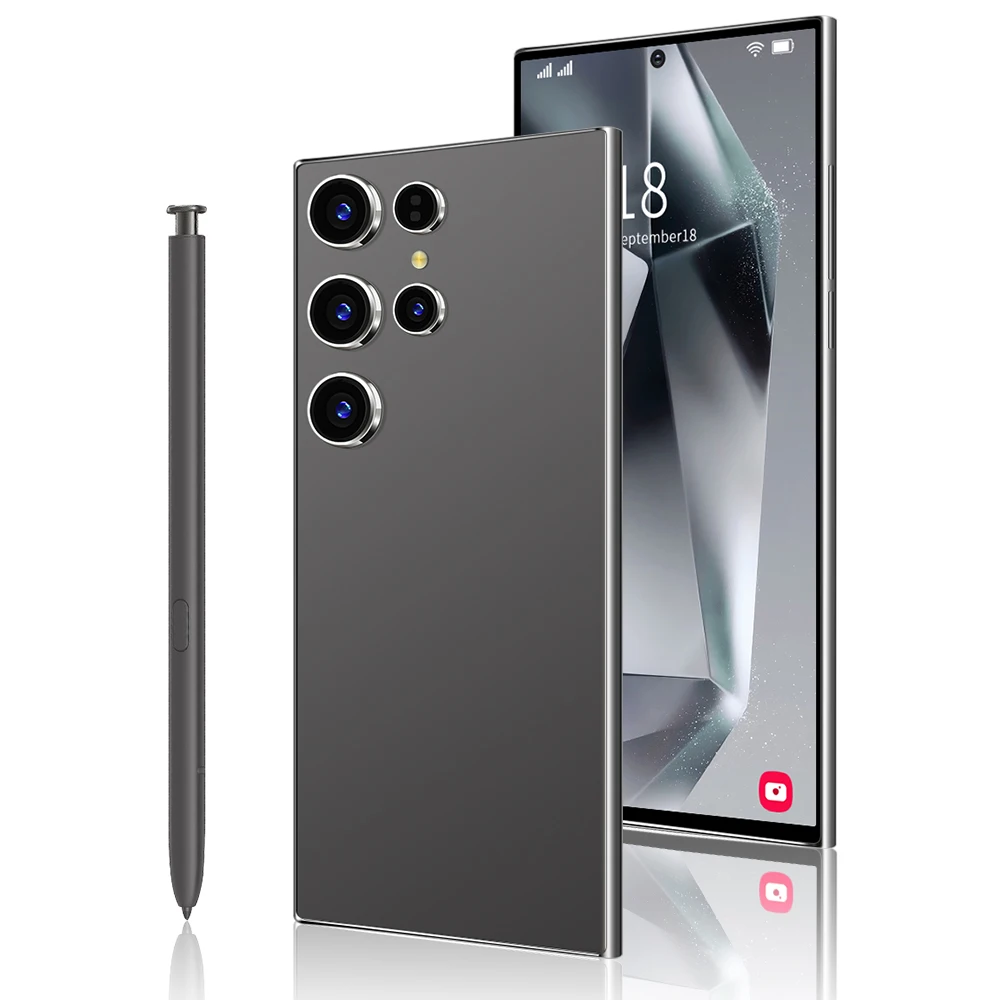 Original Android S24 Ultra Smart Phone 5G Smartphone with Deca Core CPU 108MP Rear Camera for French and German Cell Gaming