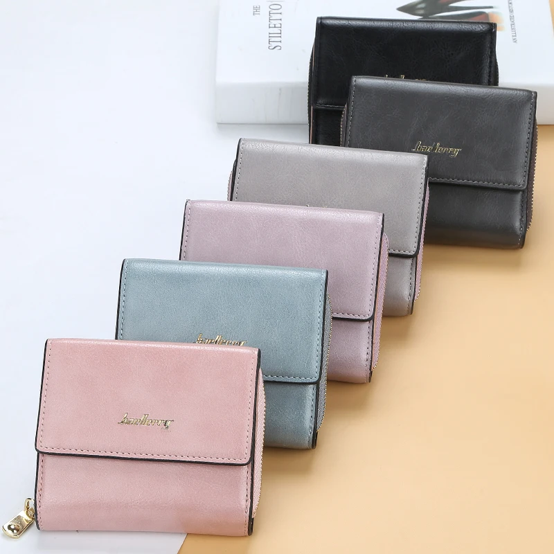 Baellerry New Style PU Leather Short Section Credit Bank Business ID Card Holder Wallet For Women,Ladies Card Case Wholesale