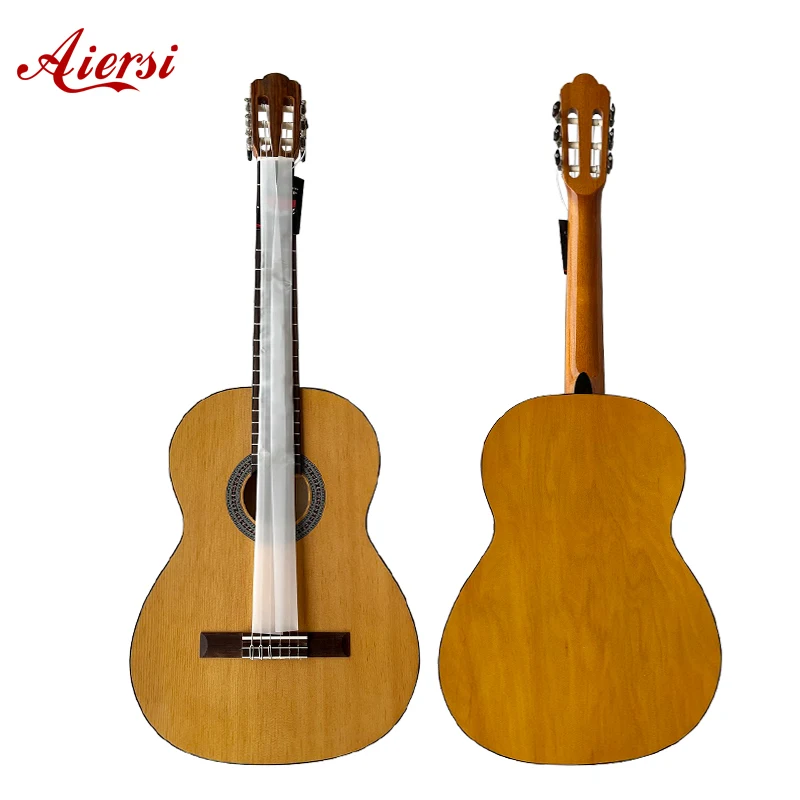 Aiersi High-quality custom hand-made Spain integrated handle connection  professional Flamenco Guitar
