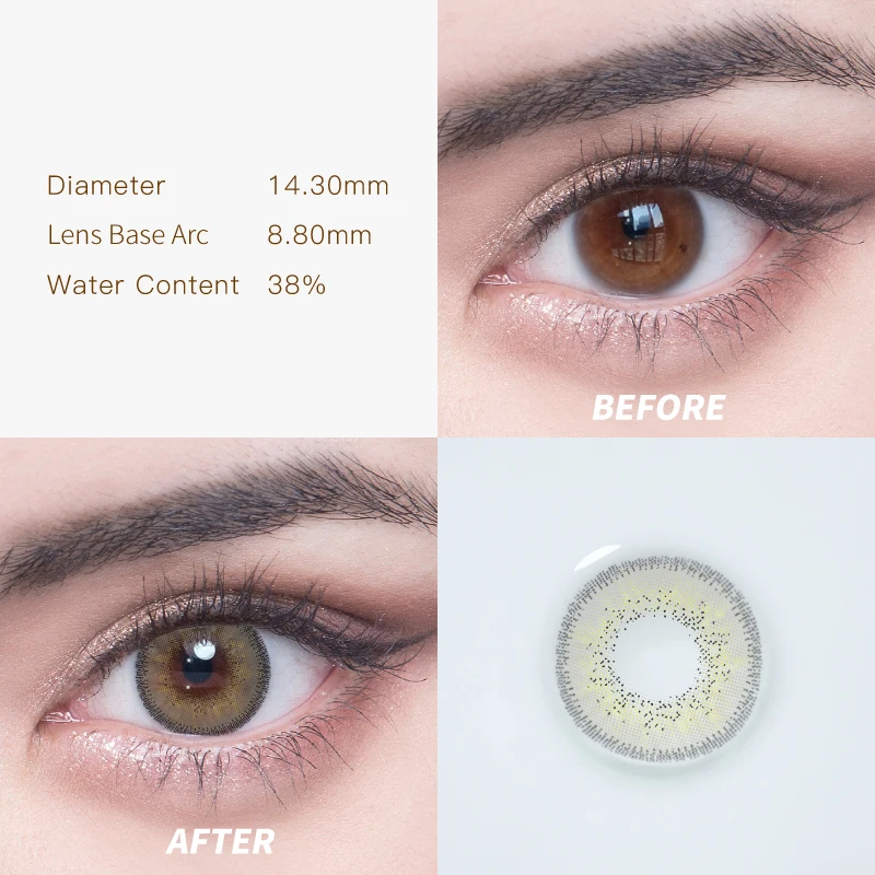 DS57 Miiemo Gray Color Lens Hot Selling Color Contact Lens Wholesale Price Monthly Contact New Arrival