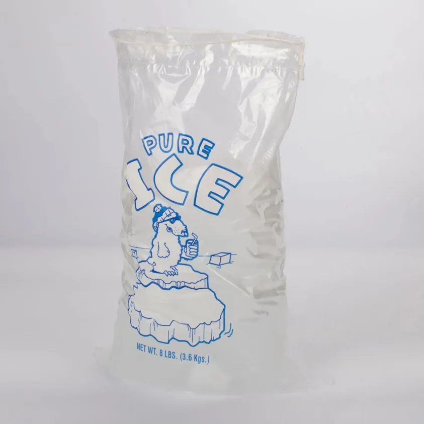 Food Grade Safe Plastic Ice Bags with Drawstring Puncture Proof Thicker Ice Bag Drawstring Closure Durable Ice Bags