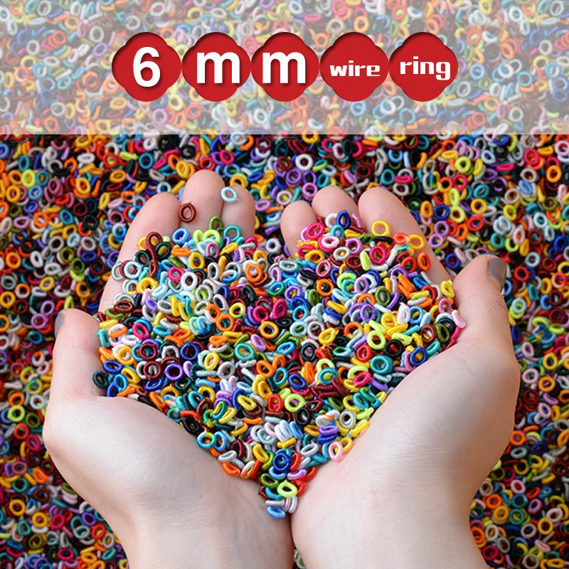 6mm Colorful Spacer Knot for DIY Necklace Bracelet Rope Wire Tassel Jewelry Connectors Buckle Cap  For Jewelry Making