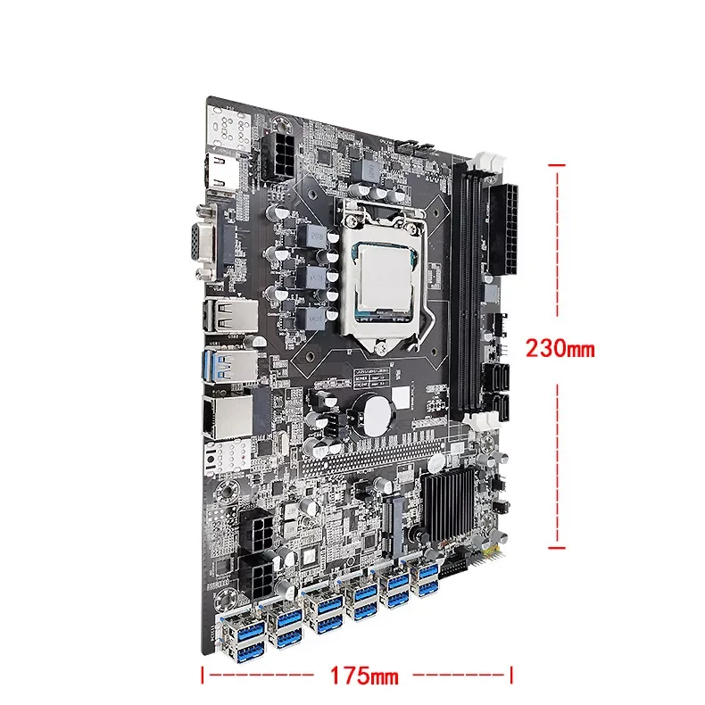 Оптовая продажа низкая цена игровая материнская плата ddr3 B75 LGA 1155